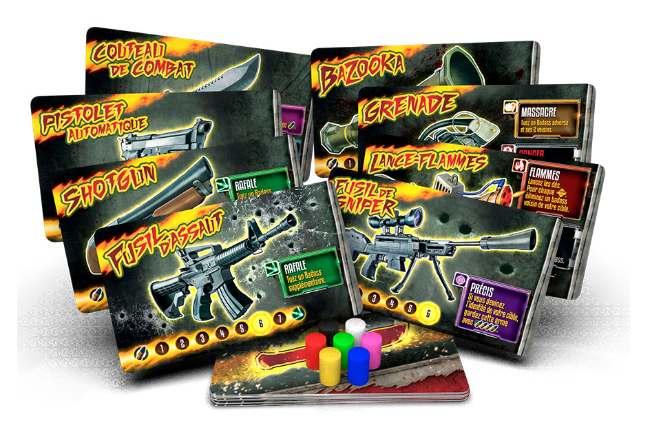 Les cartes armes de BadassForce